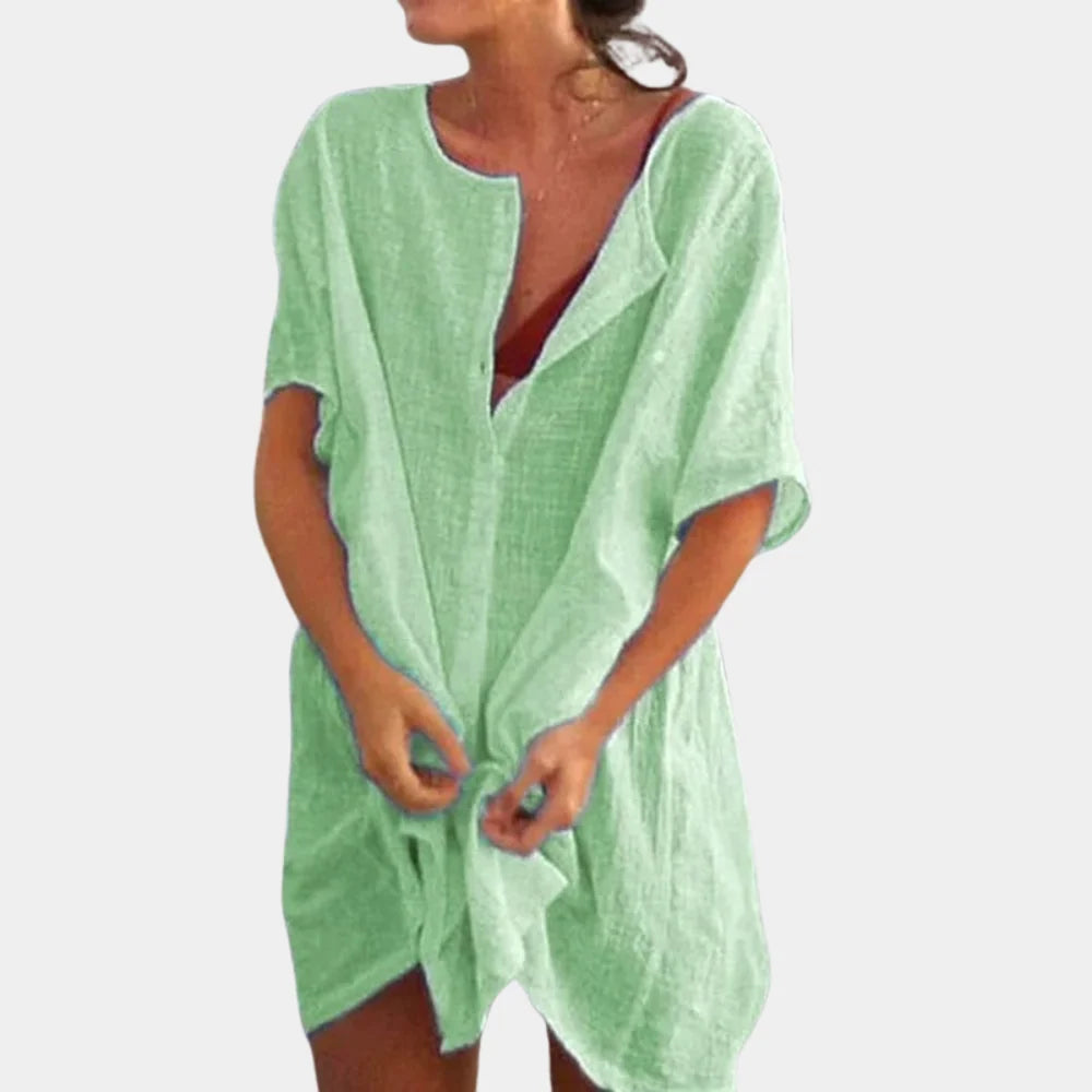 Summer Dress Breathable Sustainable Cotton Blend