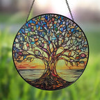 Sun Catcher Tree of Life Handmade Weather-Resistant Acrylic
