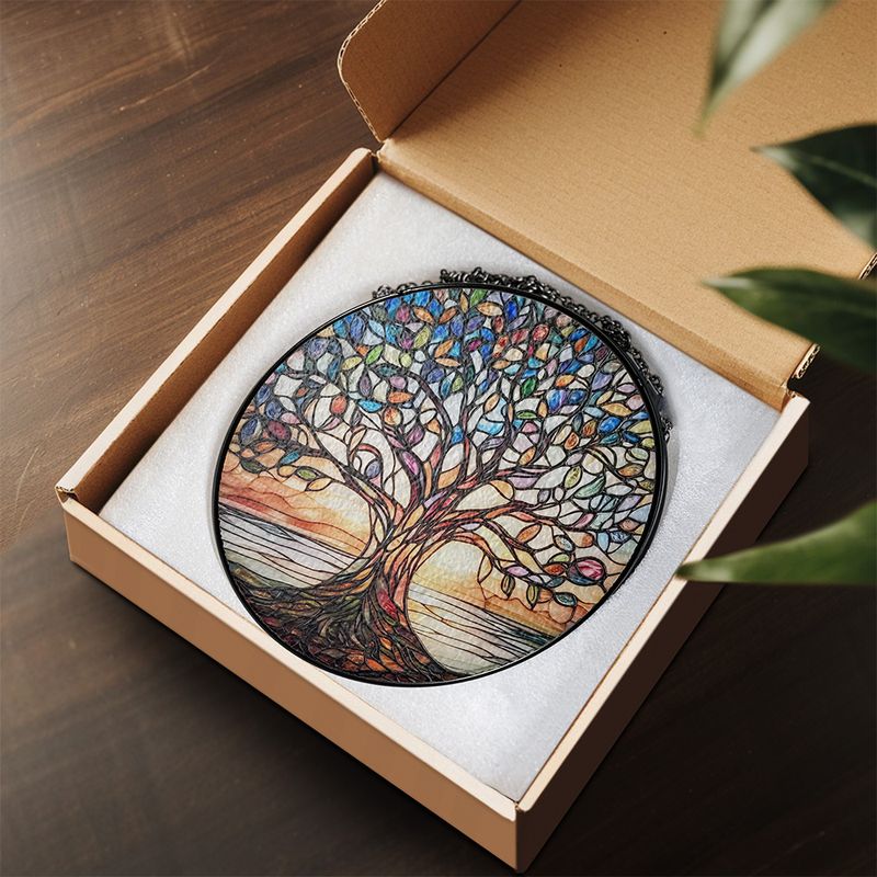 Sun Catcher Tree of Life Handmade Weather-Resistant Acrylic
