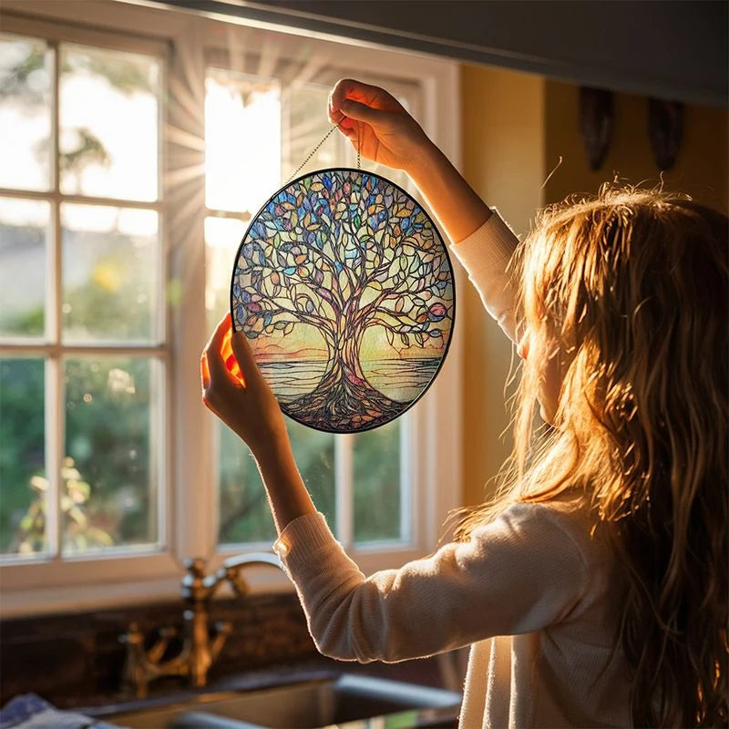 Sun Catcher Tree of Life Handmade Weather-Resistant Acrylic