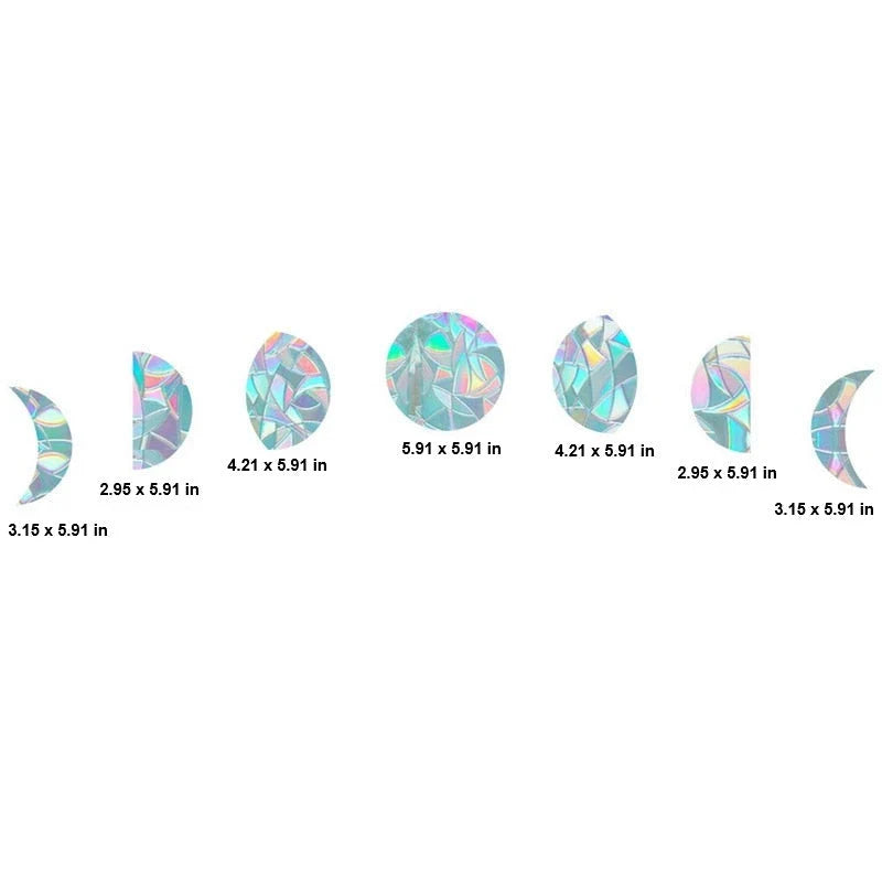 Sun Catcher Window Stickers Rainbow Static Cling Reusable