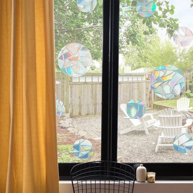 Sun Catcher Window Stickers Rainbow Static Cling Reusable