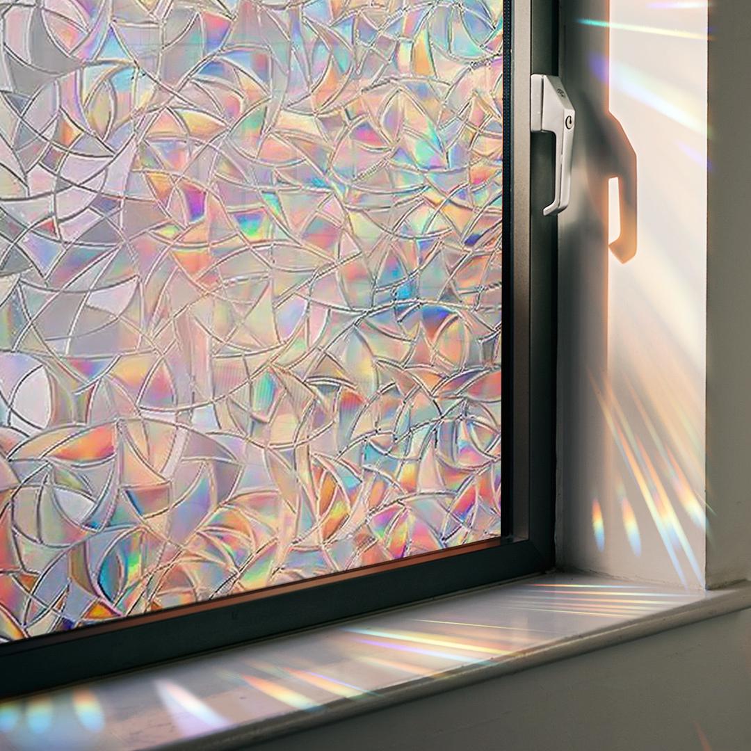 Sun Catcher Window Stickers Rainbow Static Cling Reusable