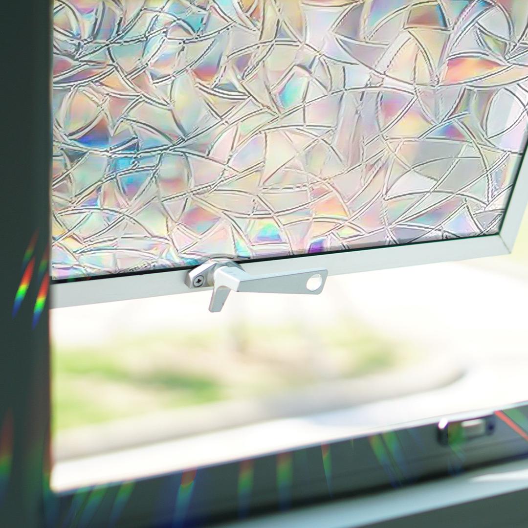 Sun Catcher Window Stickers Rainbow Static Cling Reusable