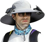 Sun Hat Dual Fan Solar & USB Rechargeable