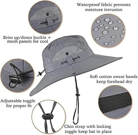 Sun Hat Dual Fan Solar & USB Rechargeable