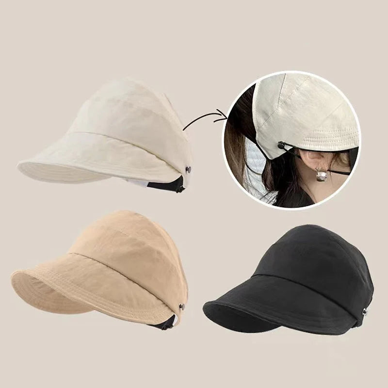 Sun Hat UPF 50+ Foldable Packable Chin Strap