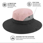 Sun Hat UPF50+ Foldable Ponytail Opening