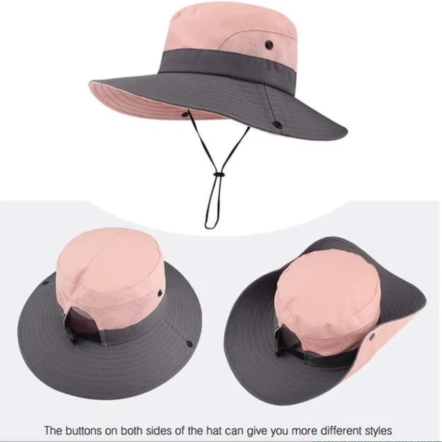 Sun Hat UPF50+ Foldable Ponytail Opening
