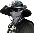 Sun Hat Wide Brim Solar-Powered Fan & USB Backup