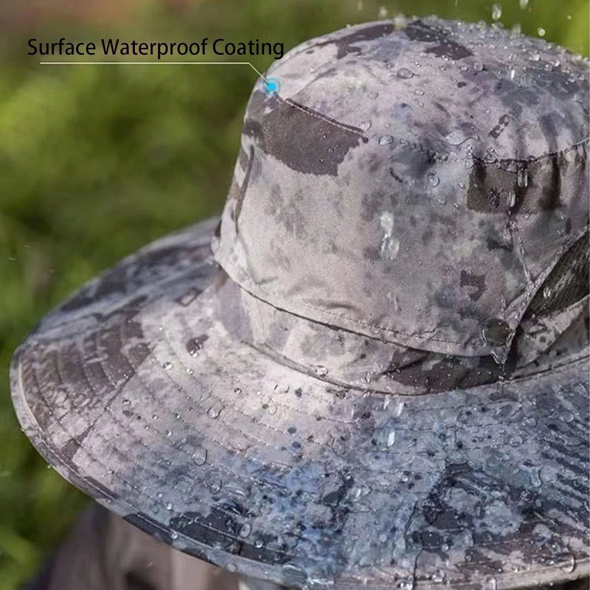 Sun Hat Wide Brim Solar-Powered Fan & USB Backup