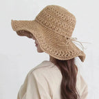 Sun Hat Wide Brim Straw Lightweight UV Protection