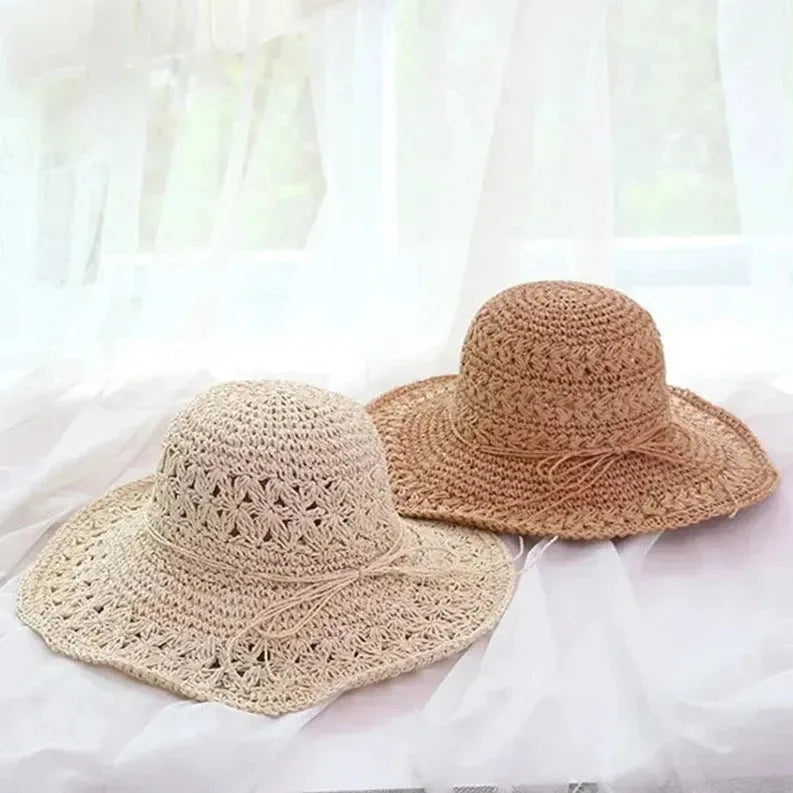 Sun Hat Wide Brim Straw Lightweight UV Protection
