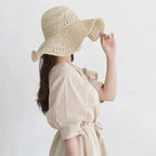 Sun Hat Wide Brim Straw Lightweight UV Protection