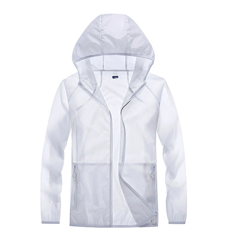 Sun Shirt UPF40 Quick-Dry High Collar Hidden Pockets