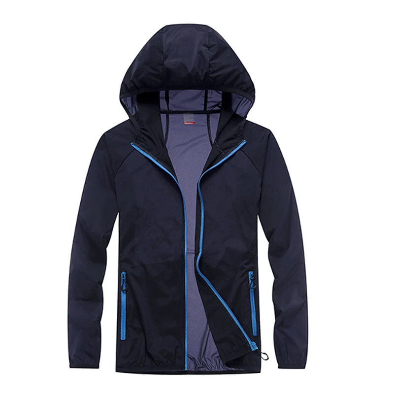 Sun Shirt UPF40 Quick-Dry High Collar Hidden Pockets