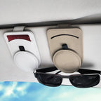 Sun Visor Glasses Holder Slim Clip-On Card Storage