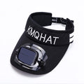Sun Visor Hat Solar-Powered Fan USB Rechargeable