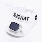 Sun Visor Hat Solar-Powered Fan USB Rechargeable