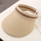 Sun Visor Hat Wide Straw Brim UV Protection