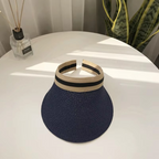 Sun Visor Hat Wide Straw Brim UV Protection