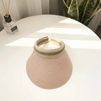 Sun Visor Hat Wide Straw Brim UV Protection