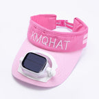 Sun Visor Solar-Powered Fan Adjustable Speed & Angle