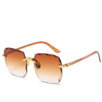 Sunglasses Rimless Rectangular UV400 Lightweight & Anti-Glare