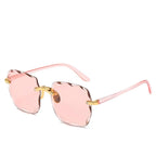Sunglasses Rimless Rectangular UV400 Lightweight & Anti-Glare