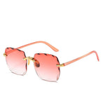 Sunglasses Rimless Rectangular UV400 Lightweight & Anti-Glare