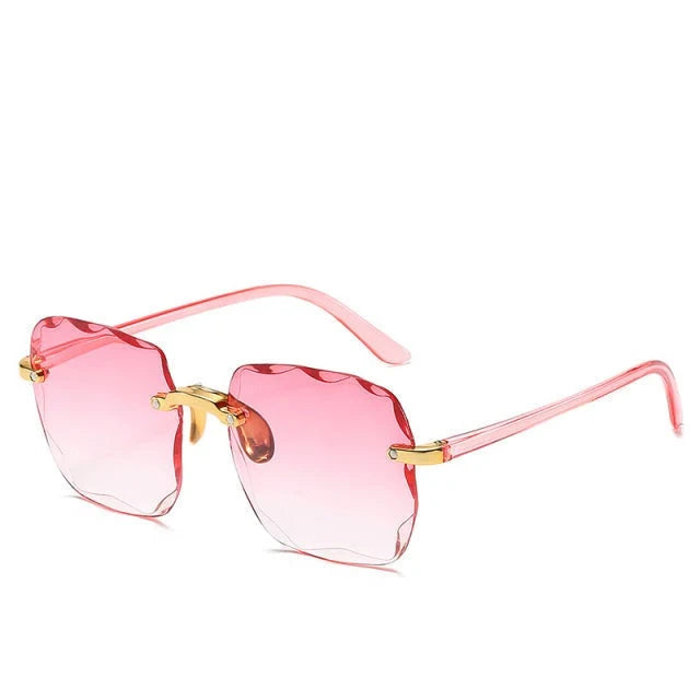 Sunglasses Rimless Rectangular UV400 Lightweight & Anti-Glare
