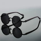 Sunglasses Round Frame UV400 Scratch-Resistant Lenses