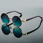Sunglasses Round Frame UV400 Scratch-Resistant Lenses