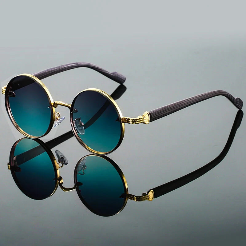 Sunglasses Round Frame UV400 Scratch-Resistant Lenses