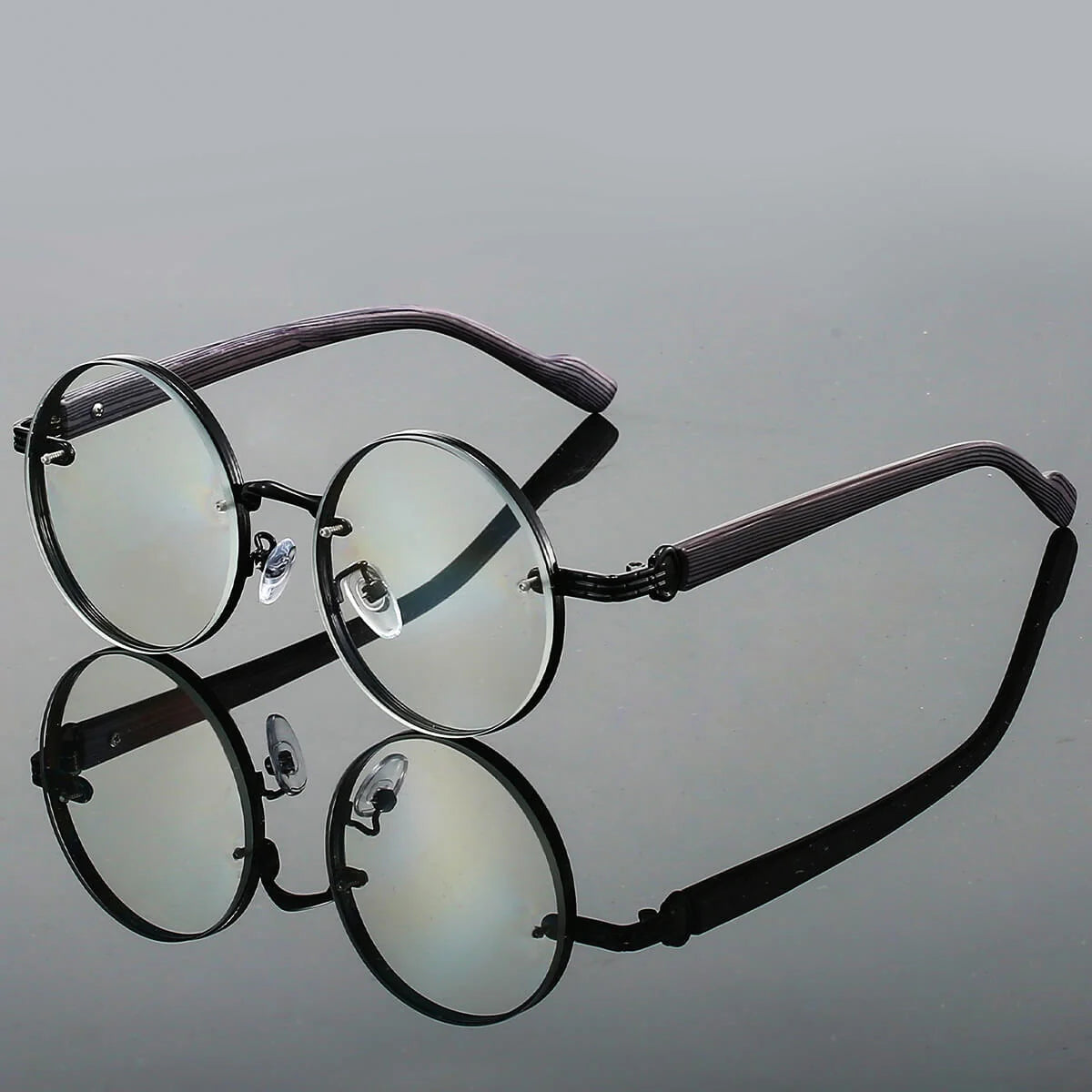 Sunglasses Round Frame UV400 Scratch-Resistant Lenses