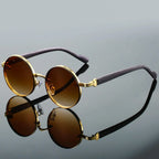 Sunglasses Round Frame UV400 Scratch-Resistant Lenses