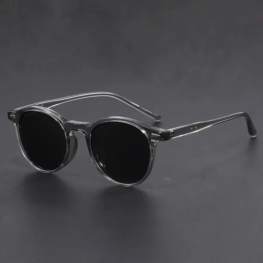 Sunglasses Round Tortoiseshell Lightweight Polycarbonate Tinted Lenses