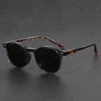 Sunglasses Round Tortoiseshell Lightweight Polycarbonate Tinted Lenses