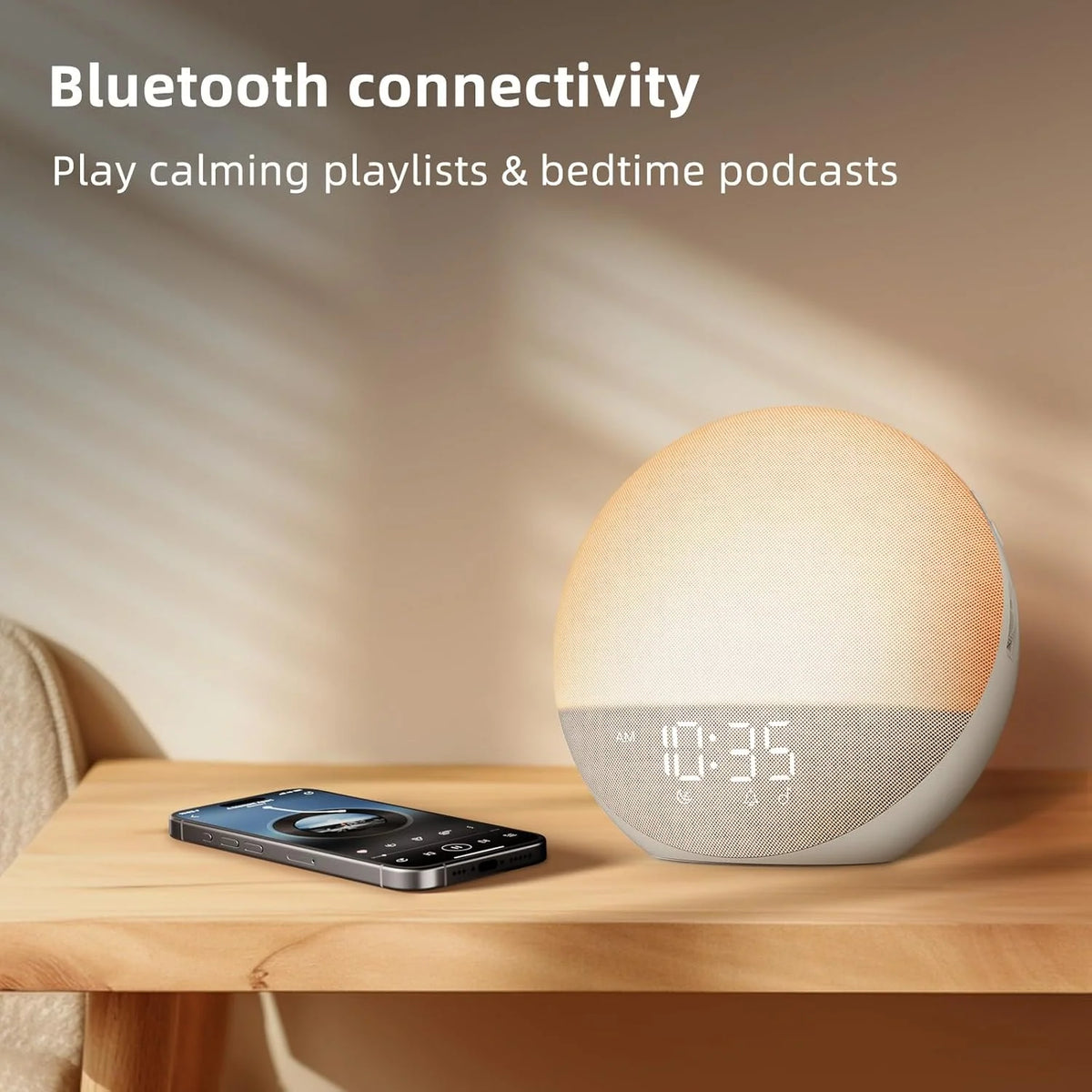 Sunrise Alarm Clock Gradual Dawn Light & Touch Controls
