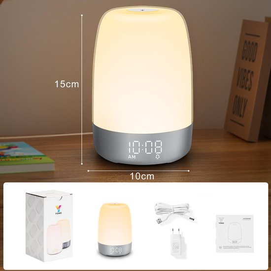 Sunrise Simulation & Nature Sounds Wake-Up Light (USB-C Rechargeable)