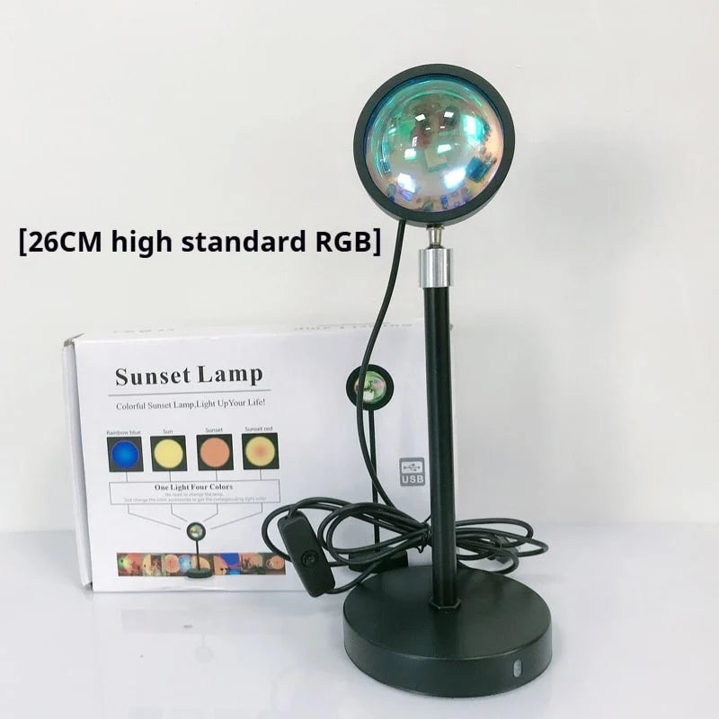 Sunset Lamp Projector Adjustable Head & USB Powered
