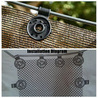 Sunshade Clamps Weather-Resistant ABS Tool-Free Multi-Pack
