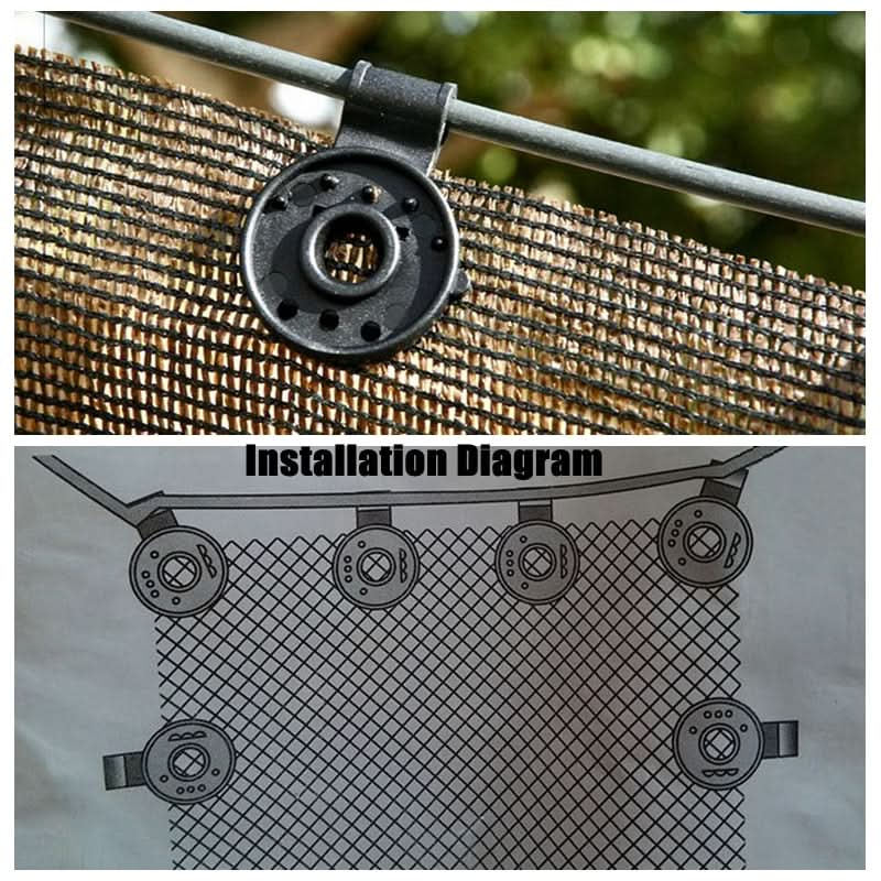 Sunshade Fastening Clip Weather-Resistant ABS Secure Grip