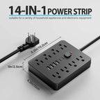 Surge Protector Power Strip 8 Outlets & 4 USB Ports