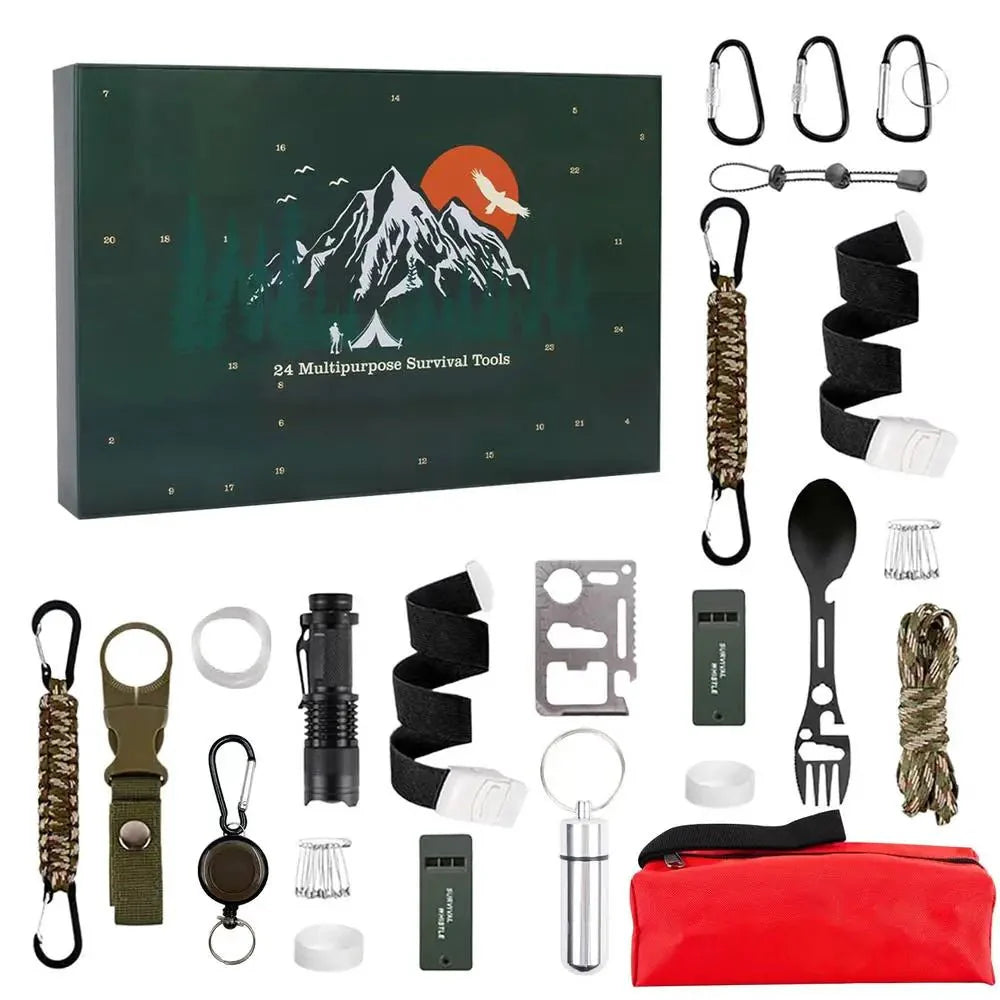Survival Advent Calendar 24 Metal & ABS Tools