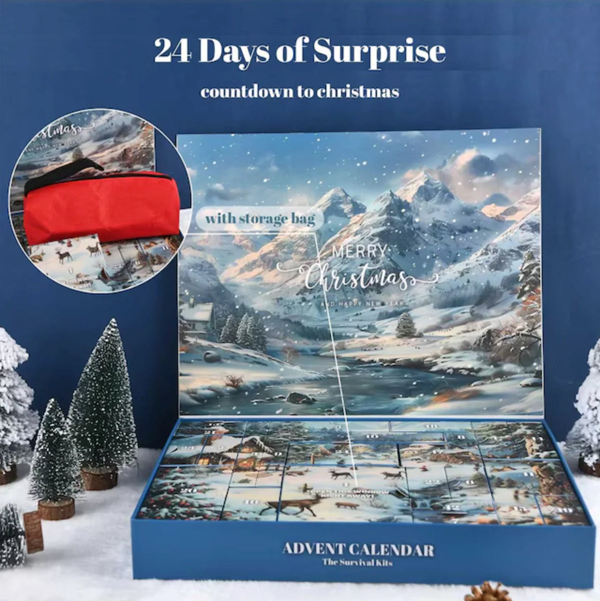 Survival Advent Calendar 24 Piece Emergency Kit
