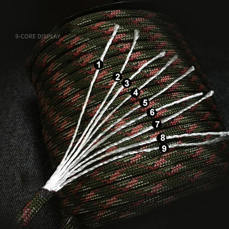 Survival Rope 9-Core 550 Lb 100 Meters