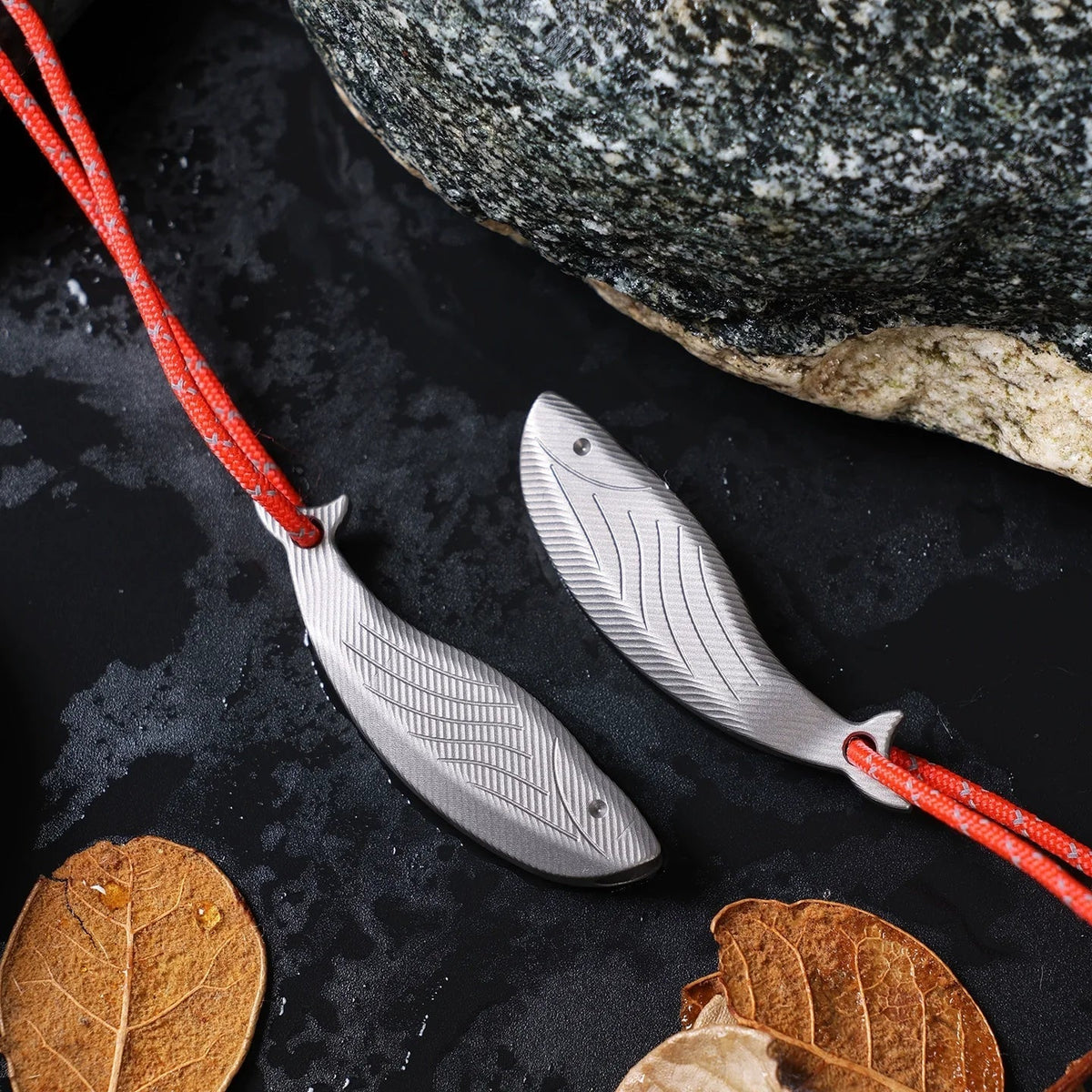 Survival Whistle Titanium High Frequency Fish Shaped