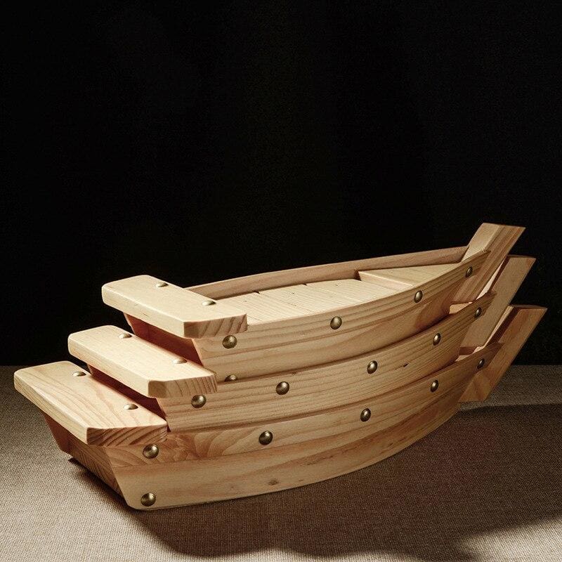 Sushi Boat Traditional Japanese Eco-Friendly Timber