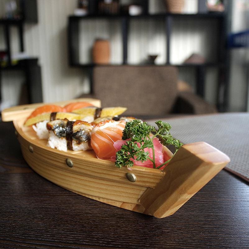 Sushi Boat Traditional Japanese Eco-Friendly Timber